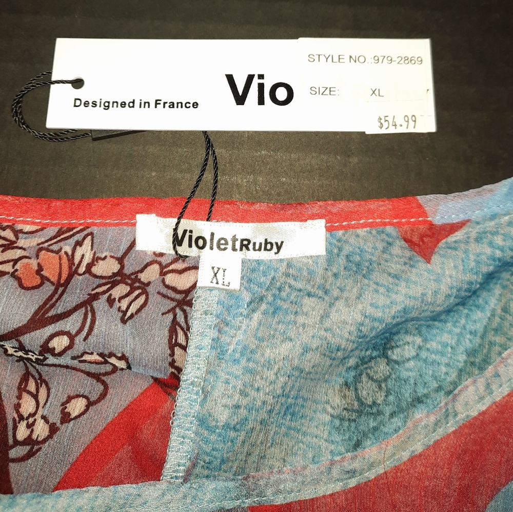 Violet ruby batwing top - Picture 4 of 4